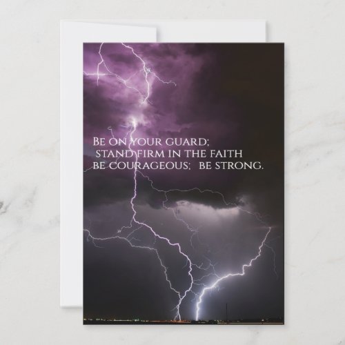 Gods Grace Lightning Bolt  Invitation