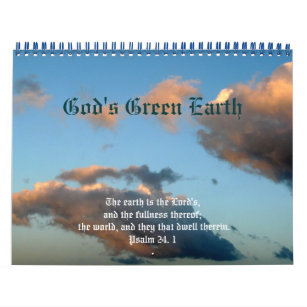 God's Green Earth+Nature-Scripture Quotes Calendar