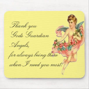 Gods guardian angels mouse pad
