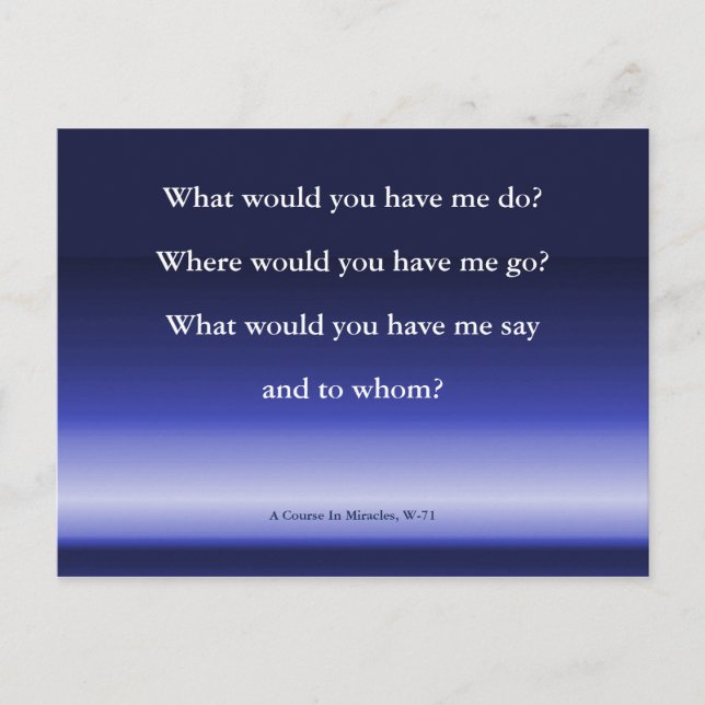 God's Guidance | A Course In Miracles Flat Card (Front)