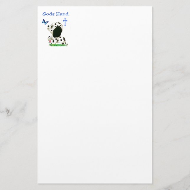 Gods hand stationery (Front)
