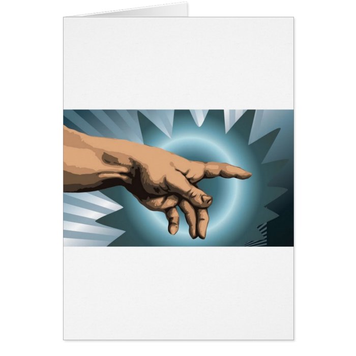 God's hand vector design cards