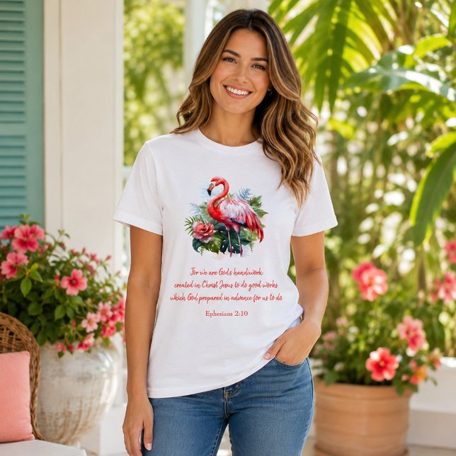 God's Handiwork Flamingo  T-Shirt (Creator Uploaded)