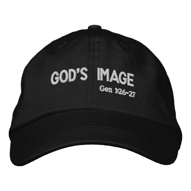 God's Image Bible Quote Customize it Embroidered Baseball Cap (Front)
