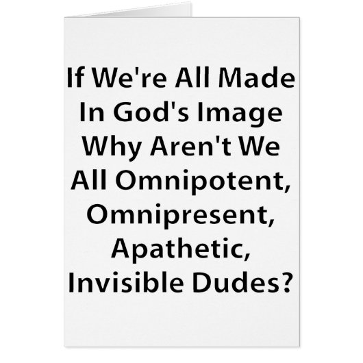 God's Image? Cards (Front)