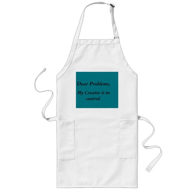 God's in control Quote Apron (Front)