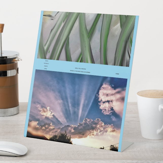 God's Kitchen Is Always Open! Pedestal Sign (In SItu)