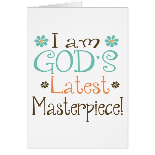 Gods Latest Masterpiece Cards (Front)