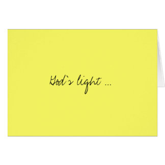God's light... cards