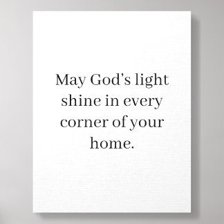 God's Light: Inspirational Wall Art Foam Core Photo Tile