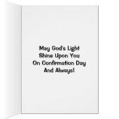 God's Light Shine Upon You On Confirmation Day (Inside (Right))