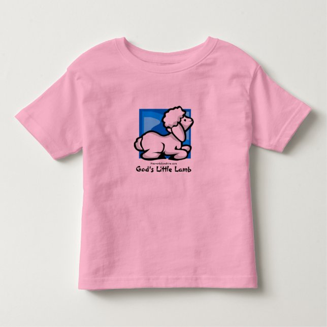 God's Little Lamb Toddler T-shirt (Front)
