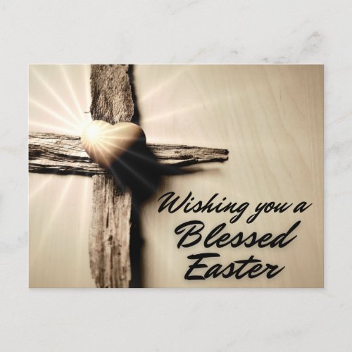 Gods Love Blessed  Easter Postcard