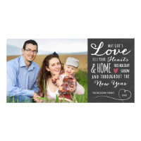 God's Love Chalkboard Holiday Photo Card