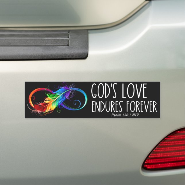 God's Love Endures Forever Psalm 136 Bumper Magnet (In Situ)