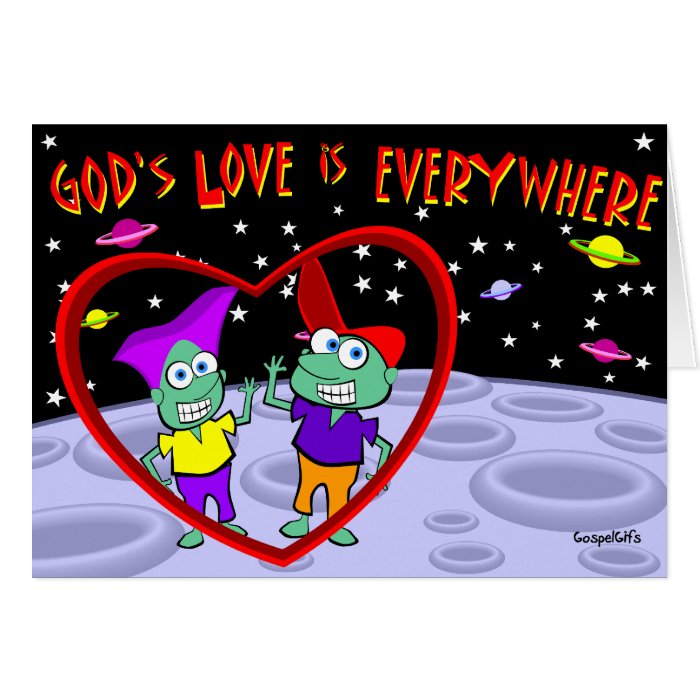 God's Love is Everywhere Greeting Cards