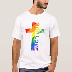 God's Love Is Fully Inclusive Christian Jesus LGBT T-Shirt