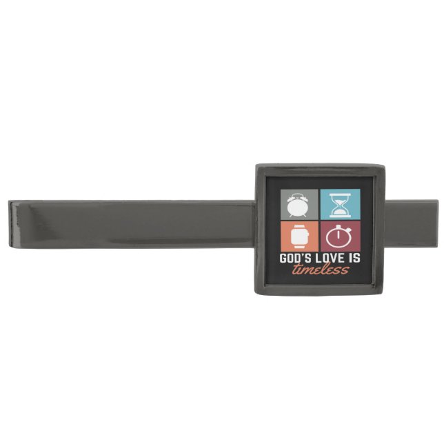 God's Love is Timeless Christian Tie Bar (Front)