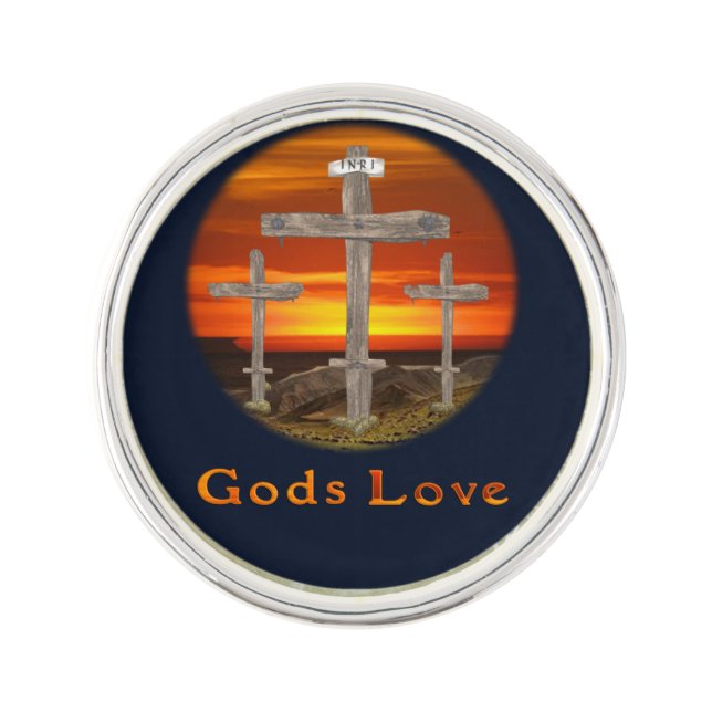 Gods Love Lapel Pin (Front)