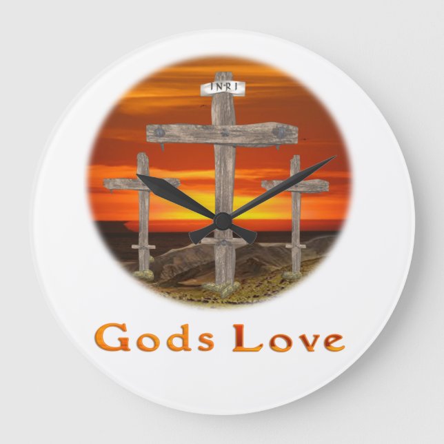 Gods Love Large Clock (Front)