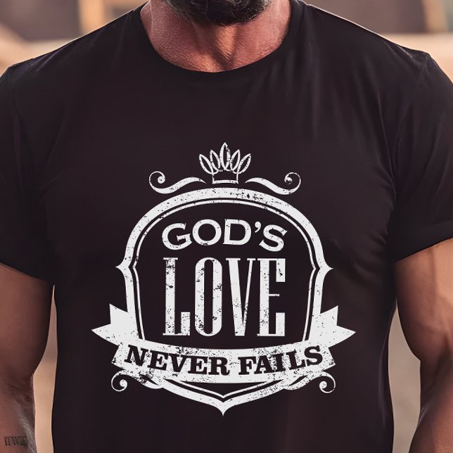 God's Love Never Fails Christian Tri-Blend Shirt (Creator Uploaded)
