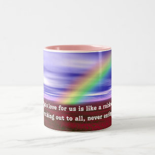 God's Love Rainbow Two-Tone Coffee Mug