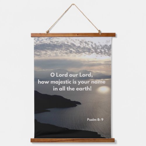 Gods Majestic Earth Bible Verse Hanging Tapestry