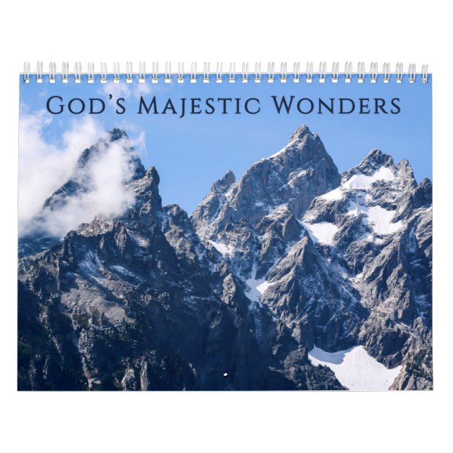 God's Majestic Wonders 2026 Calendar (Cover)