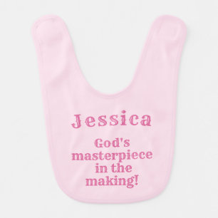 God's Masterpiece Baby Bib