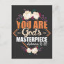 God's Masterpiece Ephesians 2:10 Bible Verse Postcard