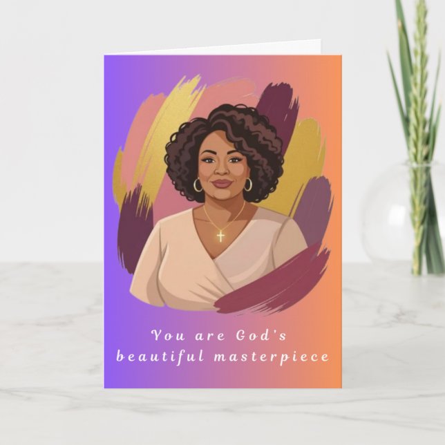God's Masterpiece Greeting Card (Front)