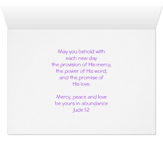 God's mercies are new... (Inside Horizontal (Bottom))