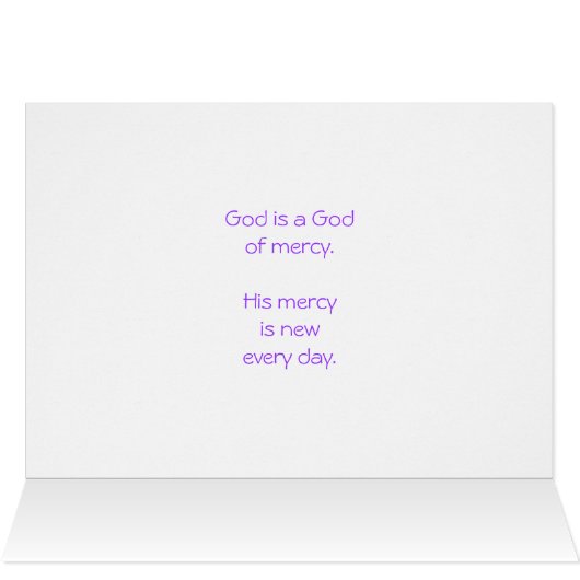 God's mercies are new... (Inside Horizontal (Top))