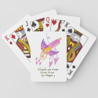 God's messenger in Purple Brings Friends sketch Playing Cards