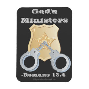 God's Ministers Detective Badge Magnet