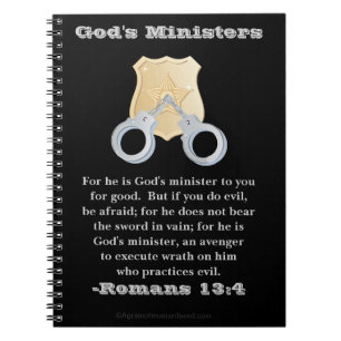 God's Ministers Detective Badge Notebook