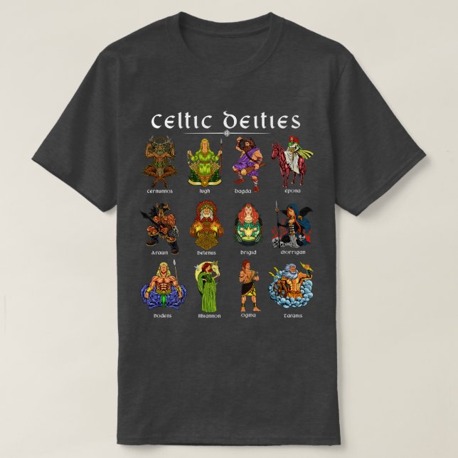 Gods of Celtic mythology T-Shirt (Design Front)