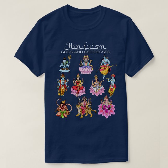 Gods of Hinduism T-Shirt (Design Front)