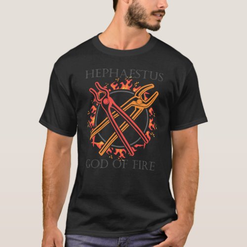 Gods of Olymp or Hephaestus God of Fire or Ancient T_Shirt
