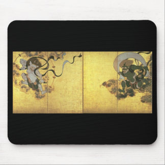 Gods of Wind and Thunder, c. 1600's Japan Mouse Pad