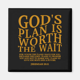 God's Plan Is Worth The Wait Christian Jesus God S Magnet