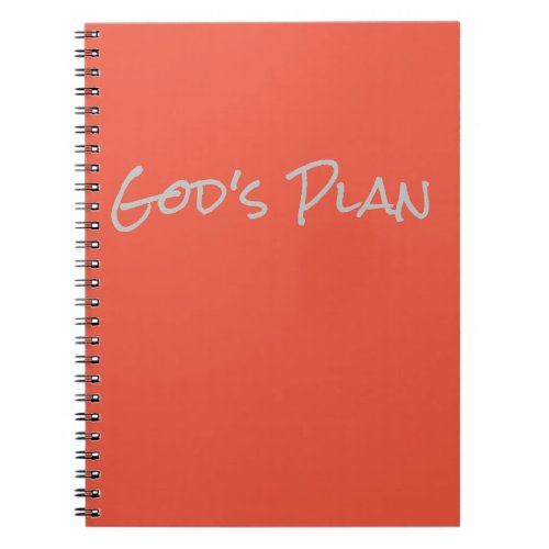 Gods Plan Notebook or Journal