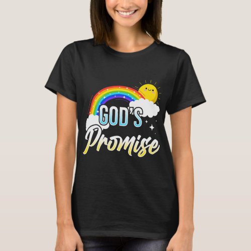 Gods Promise A Rainbow Christian T_Shirt
