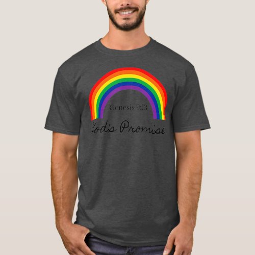 Gods Promise Genesis 913 Christian Rainbow T_Shirt
