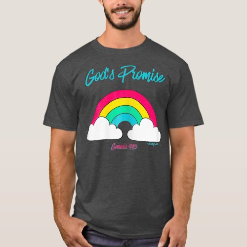 Gods Promise Genesis 913 Rainbow Faith Bible T_Shirt