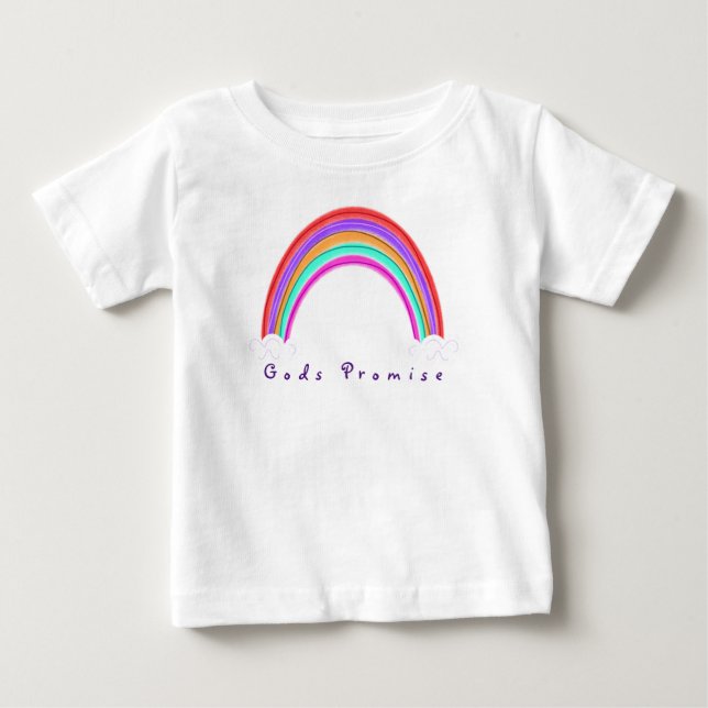 "Gods Promise" Rainbow | Baby T-Shirt (Front)
