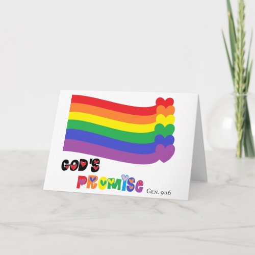 Gods Promise Rainbow Card