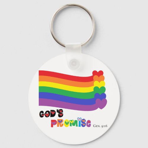 Gods Promise Rainbow Keychain