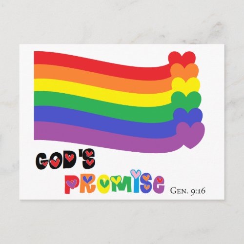 Gods Promise Rainbow Postcard