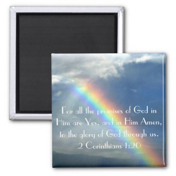 God's Promises Bible Verse Poster Magnet by LPFedorchak at Zazzle